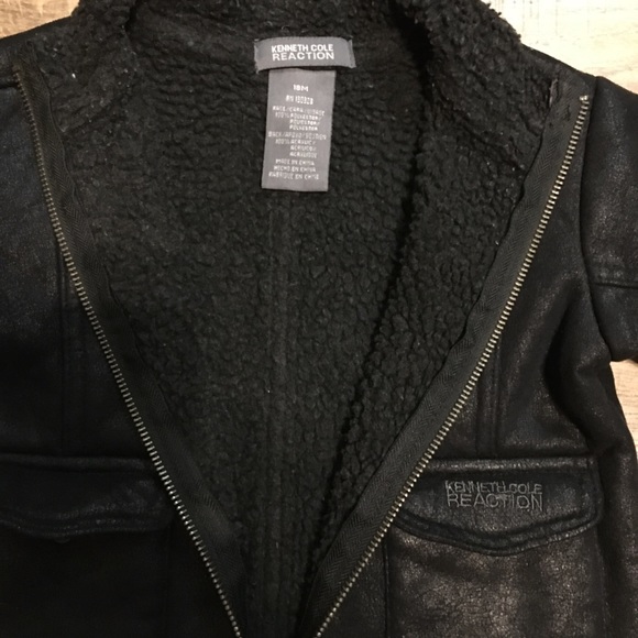Kenneth Cole Black suede Jacket 18M - Picture 2 of 6